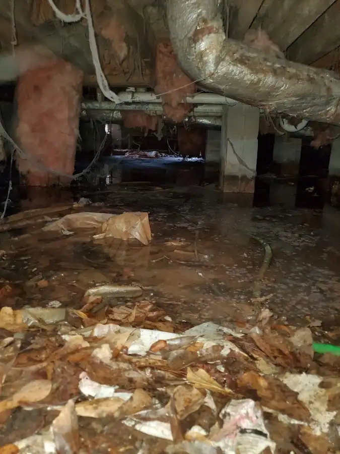 Crawl space flood assessment for Commercial Water Damage Restoration in Lakewood Ranch
