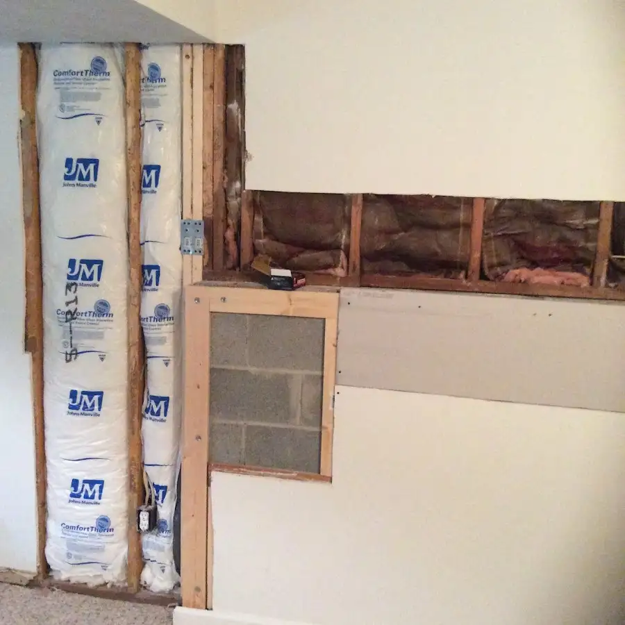 Wall insulation replacement during Contents Cleaning & Restoration in Lakewood Ranch